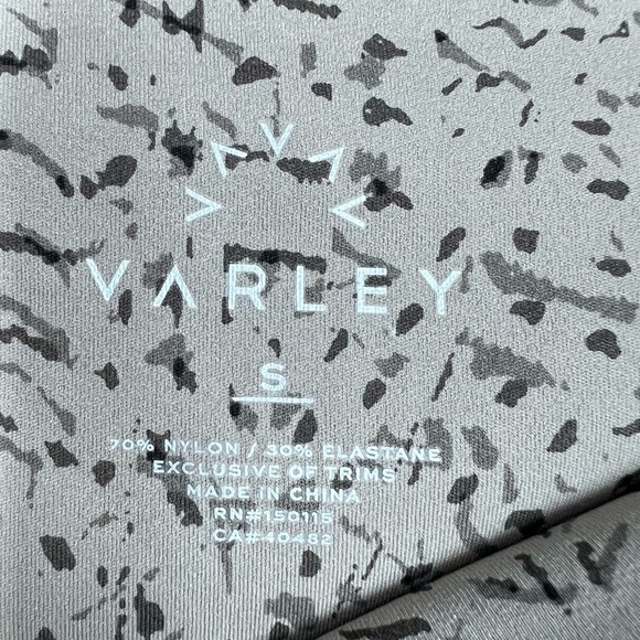 VARLEY Patterned Leggings 27” ankle Women’s Small - Picture 2 of 7